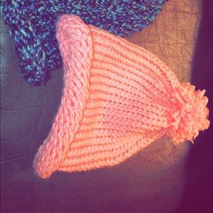 Hand-made knit beanies